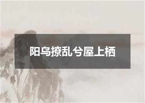 阳乌撩乱兮屋上栖