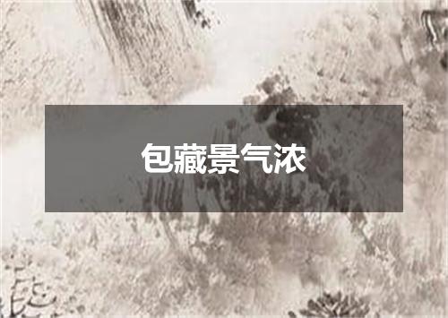 包藏景气浓
