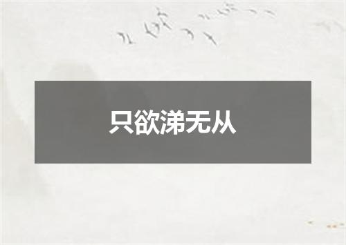 只欲涕无从