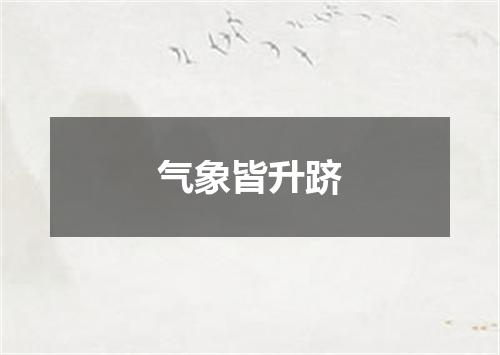 气象皆升跻