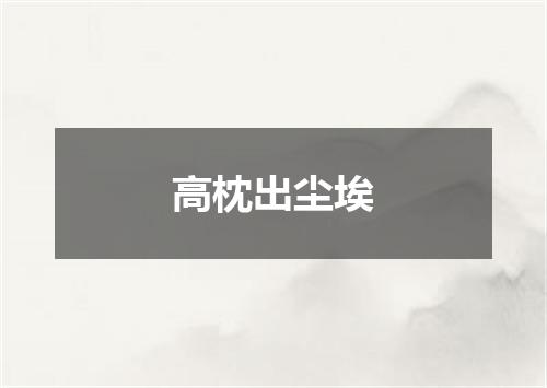 高枕出尘埃