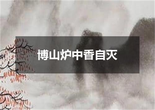 博山炉中香自灭