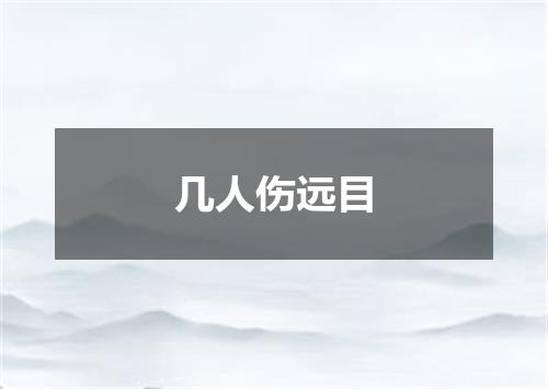 几人伤远目