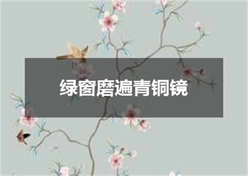 绿窗磨遍青铜镜