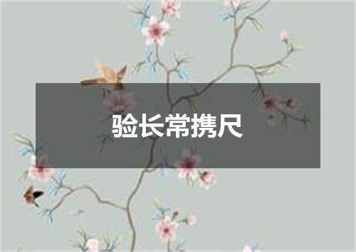 验长常携尺