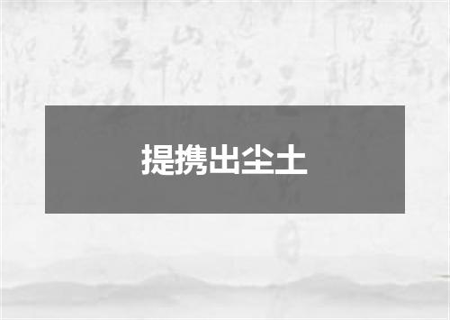 提携出尘土