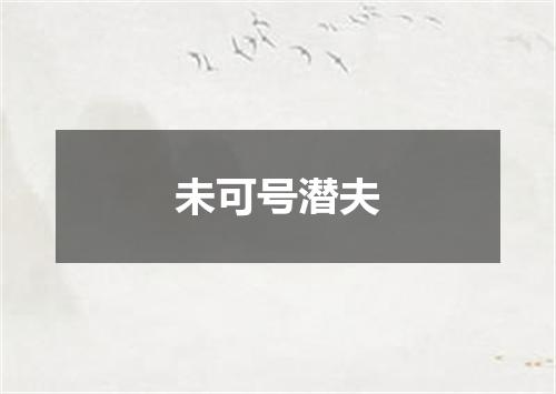 未可号潜夫