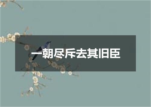 一朝尽斥去其旧臣