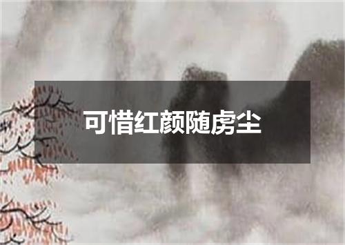 可惜红颜随虏尘