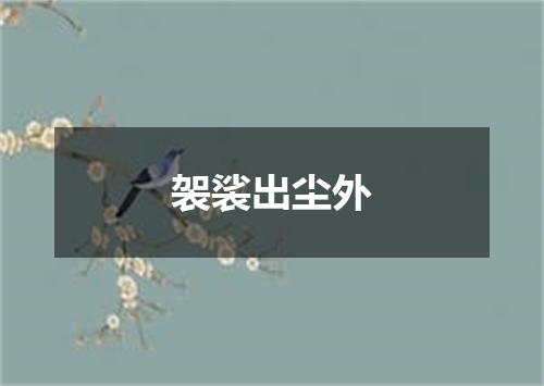 袈裟出尘外