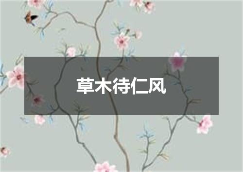 草木待仁风