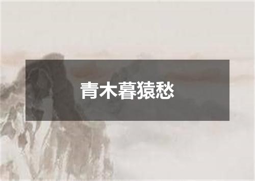 青木暮猿愁