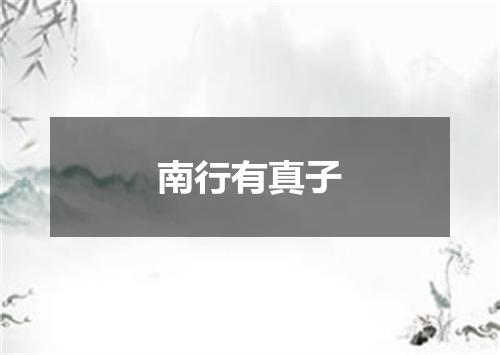 南行有真子