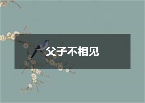 父子不相见