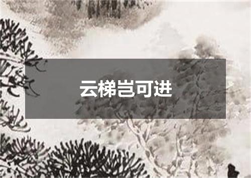 云梯岂可进
