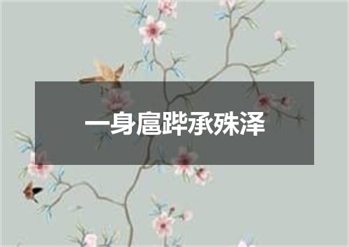 一身扈跸承殊泽