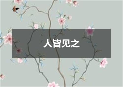 人皆见之