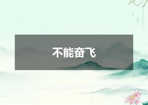 不能奋飞