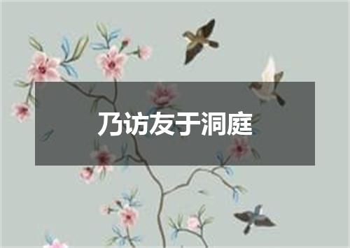 乃访友于洞庭