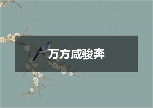 万方咸骏奔