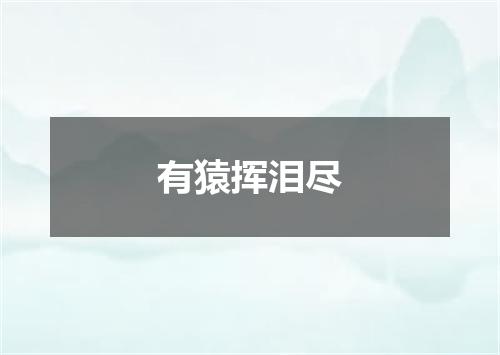 有猿挥泪尽
