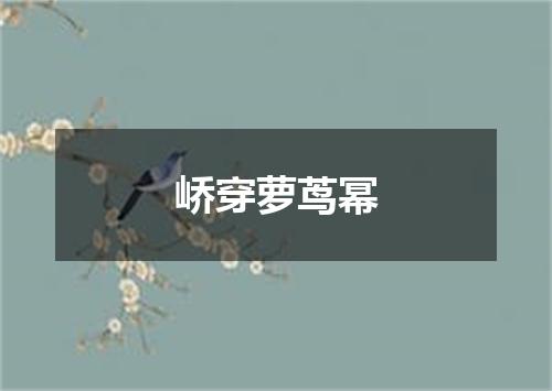 峤穿萝茑幂