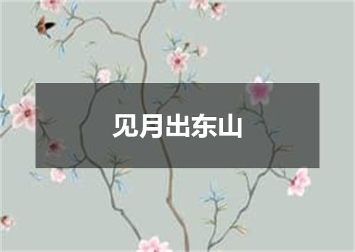 见月出东山