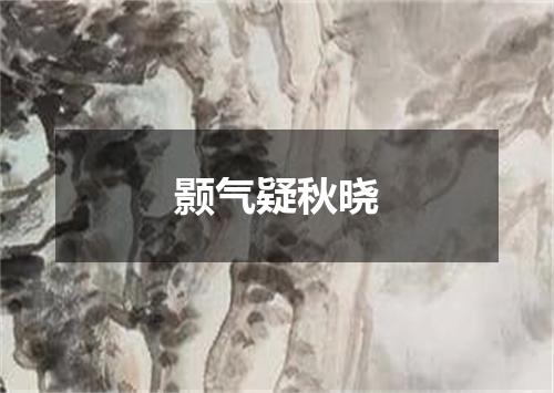 颢气疑秋晓