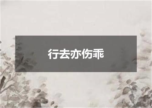 行去亦伤乖