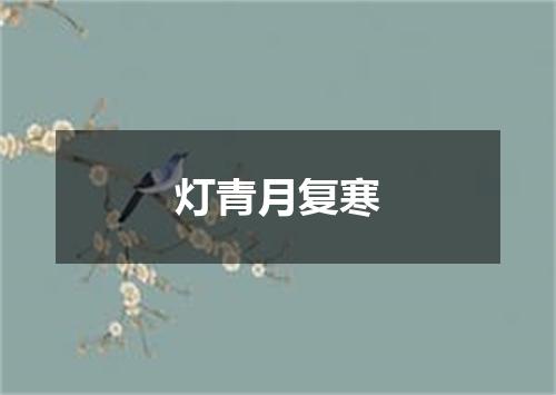 灯青月复寒