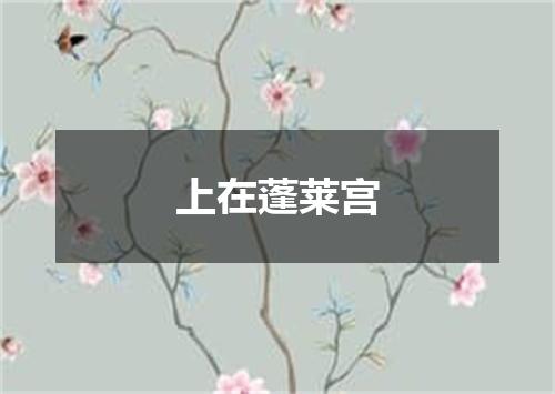 上在蓬莱宫