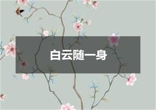 白云随一身