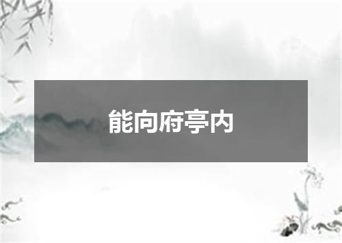 能向府亭内