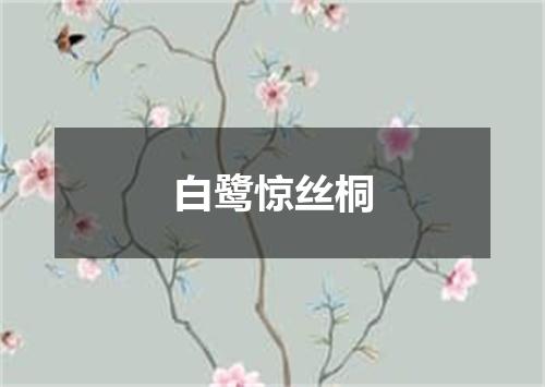 白鹭惊丝桐
