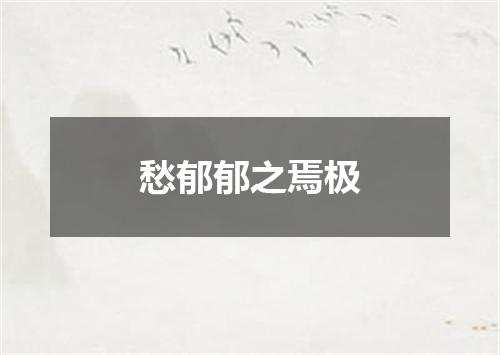 愁郁郁之焉极