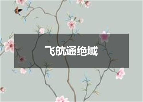 飞航通绝域