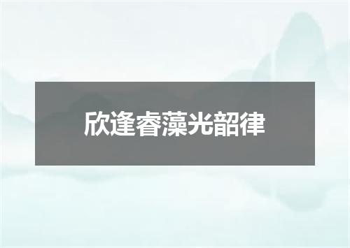 欣逢睿藻光韶律