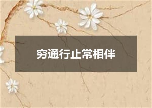 穷通行止常相伴