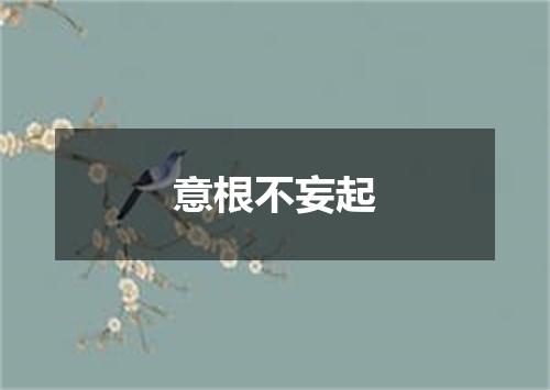 意根不妄起