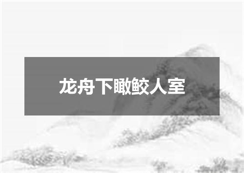 龙舟下瞰鲛人室