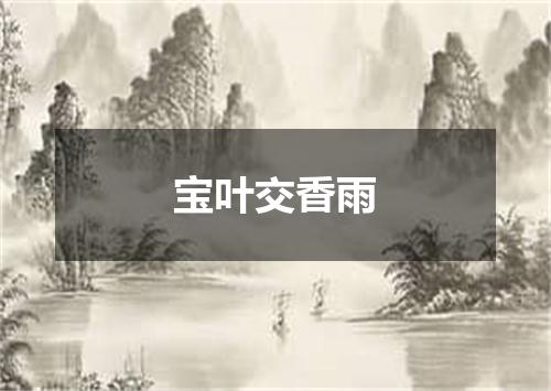 宝叶交香雨