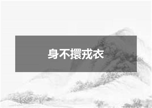 身不擐戎衣