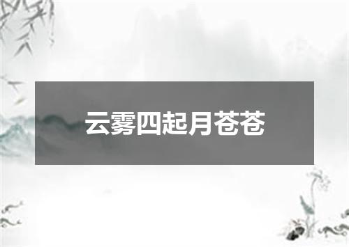 云雾四起月苍苍