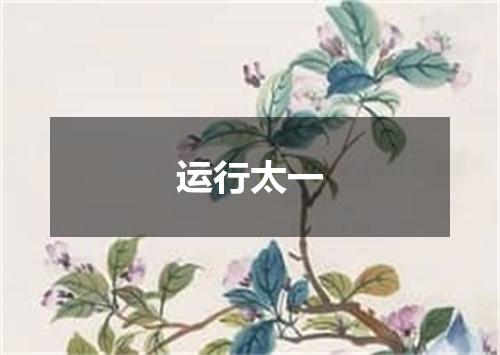 运行太一