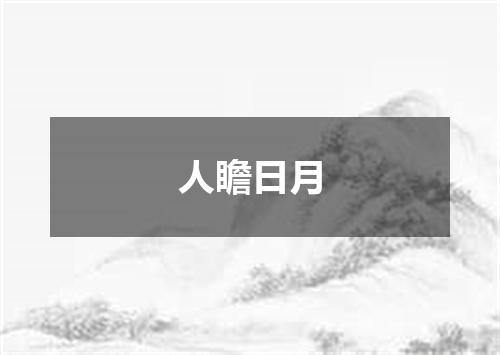 人瞻日月