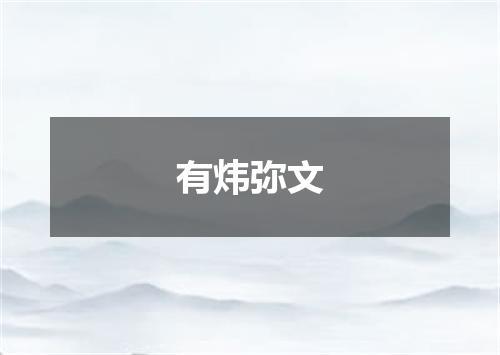 有炜弥文