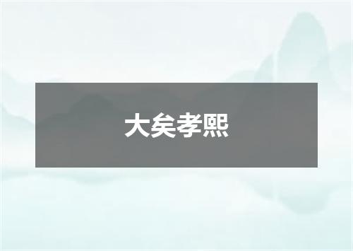 大矣孝熙