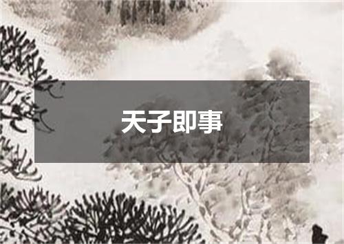 天子即事