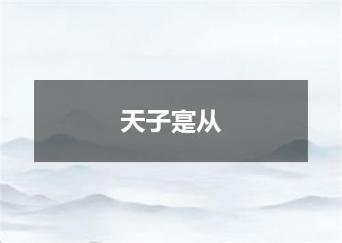 天子寔从