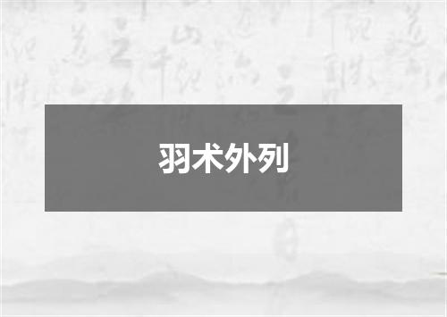 羽术外列